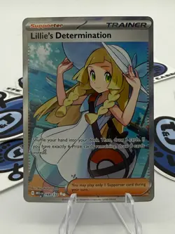 Lillie's Determination 169/132 Ultra Rare Mega Evolution Pokemon Card - Image 1