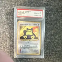 Pokemon Hungry Snorlax Holo Promo Unnumbered Cards Japanese 1998 PSA 10 #143 - Image 1