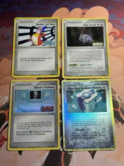 Ex Delta Species Stamped Trainers Era Mixed Reverse Holo 4 Pokemon Card Lot - Image 1