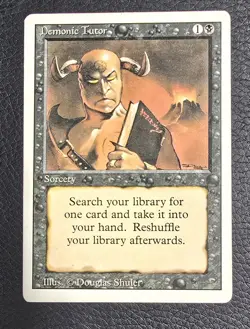 Demonic Tutor Revised Edition Regular MTG Magic Card - Image 1