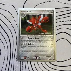 Scizor LV.42 29/100 | World Championship Series 2008 | Signed Pokemon Card LP/MP - Image 1