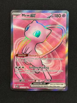 Pokemon Mew EX TCG Full Art Ultra Rare Holo Card 193/165 Scarlet & Violet 151 - Image 1