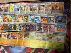 Pokemon Lot 63x Reverse Holo Cards Near Complete Prismatic Evolutions Master Set - Image 2