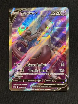 Pokemon Go Mewtwo V Promo SWSH229 Pokemon Trading Card - Image 1