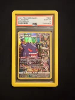 Pokemon Gengar TG06/TG30 Swsh11: Lost Origin Trainer Gallery Holo Card PSA 10 - Image 1