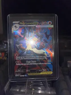 Mega Lucario ex Full Art 160/132 Pokemon Mega Evolution Holo Card 2025 - Image 1