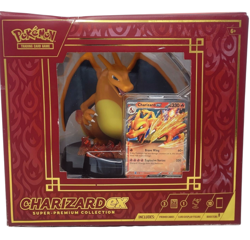 Charizard Ex Super Premium Collection Box Figure, Promo Cards , No Packs - Image 1