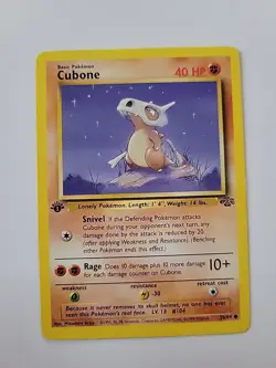 Pokemon TCG Cubone Jungle Card 50/64 Regular Common 1st Edition - Image 1