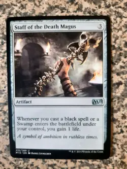 MTG 1 x Staff of the Death Magus - core set 2015 - Image 1