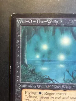 MTG Will-o'-the-Wisp Beta Edition Lightly Played Condition Black Rare!! - Image 3