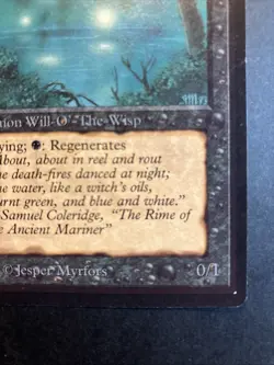 MTG Will-o'-the-Wisp Beta Edition Lightly Played Condition Black Rare!! - Image 5