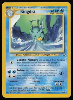 Kingdra #19/64 Neo Revelation (1E) Pokemon - Image 1