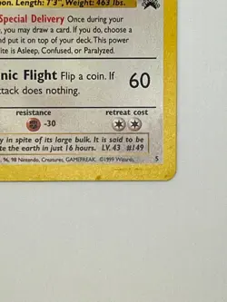 Pokemon TCG Dragonite Wizards Black Star Promos 5 Regular Promo - MP - Image 5