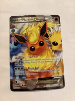 Pokemon Flareon EX Full Art RC28/RC32 Radiant Collection Ultra Rare Holo - Image 1