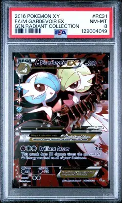 POKEMON XY GENERATIONS RADIANT COLLECTION RC31 M GARDEVOIR EX PSA 8 - Image 1