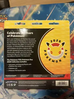 Pokemon TCG - Pokemon Day 2026 Pikachu Promo Pack (New and Sealed) - Image 2