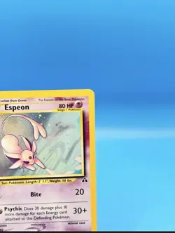 Pokemon Espeon Neo Discovery TCG 1/75 Holo CLEAN Unlimited Rare LP Condition - Image 3