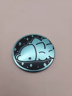 Snom Blue Jumbo Metallic Pokemon TCG Coin - Image 1