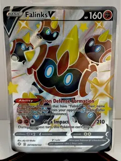 Falinks V SV115/SV122 Pokemon TCG Shining Fates Shiny Vault Holo Rare - Image 1
