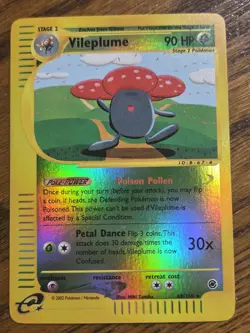 Pokemon Base Set Expedition #69/165 Reverse Holo VILEPLUME ((NO PLAY)) - Image 1
