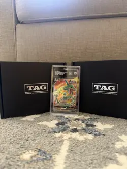 Rayquaza V Pokemon SWSH Evolving Skies #193/203 Full Art - Ultra Rare TAG 10 - Image 3