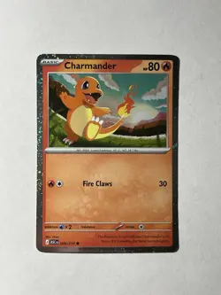 Pokemon Charmander Ascended Heroes 020/217 Cosmo Holo Promo - Image 1