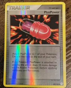 PlusPower - 109/130 Reverse Holo Uncommon Pokemon TCG Diamond and Pearl Trainer - Image 2