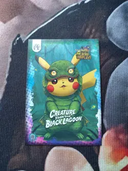 Creature From The Black Lagoon #19 Galaxy Holo Electric Pikachu Cosplay Pokemon - Image 1
