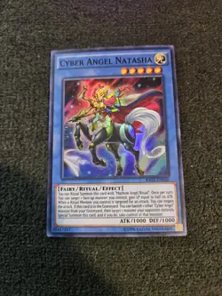 Yugioh! Cyber Angel Natasha - Unlimited Ed Super Rare - RATE-EN036 - VLP - Image 1