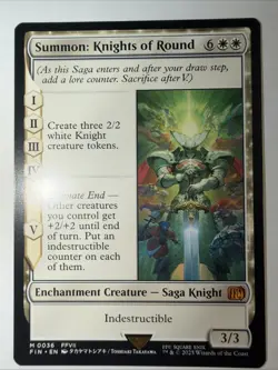 Magic the Gathering Summon: Knights of Round Final Fantasy Regular Card - Image 2
