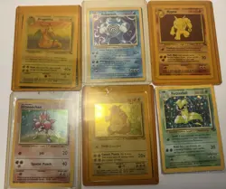 Pokemon TCG Holo & Regular Card Lot Base Set Fossil Sun & Moon Wizards Dragonite - Image 1