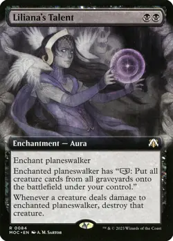 MTG Liliana's Talent Extended Art ** March of the Machine Commander ** English - Image 1