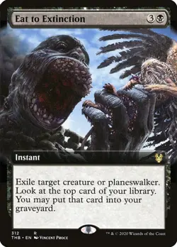 MTG Eat to Extinction Extended Art ** Theros Beyond Death ** English - Image 1
