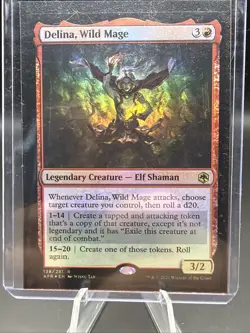 Delina, Wild Mage 138 Foil Adventures in the Forgotten Realms MTG - Image 2