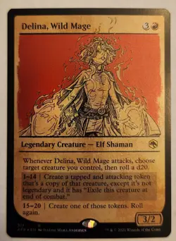 Delina, Wild Mage (Showcase) Adventures in the Forgotten Realms Foil - Image 1