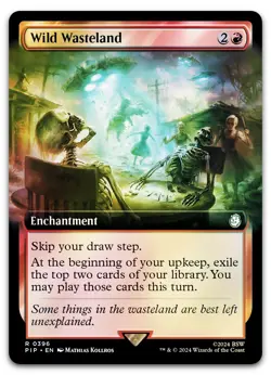 Wild Wasteland (Extended Art) #396 (Foil) (NM) Fallout PIP Magic MTG - Image 1