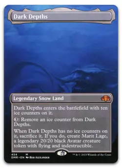 Dark Depths (Borderless) #454 (NM) Dominaria Remastered DMR Magic MTG - Image 1