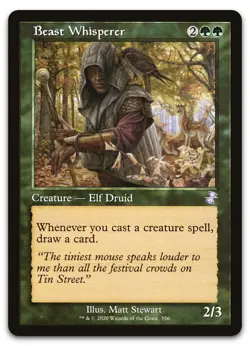 Beast Whisperer #356 (NM) Time Spiral Remastered TSR Magic MTG - Image 1