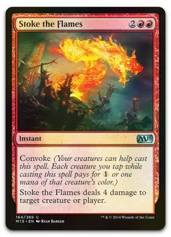 Stoke the Flames #164 (Foil) (NM) Magic 2015 M15 Magic MTG - Image 1
