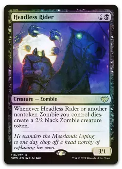 Headless Rider #118 (Foil) (NM) Crimson Vow VOW Magic MTG - Image 1