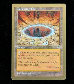 Reflecting Pool x1 LP MTG World Championship Gold Border Not Tournament Legal - Image 1