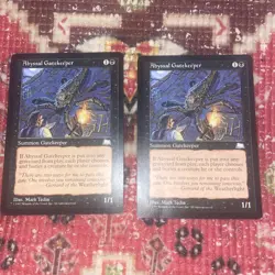 (2) Abyssal Gatekeeper *PLAYSET* Magic MtG Weatherlight MP - Image 2