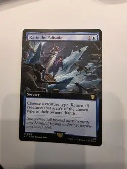 1 x Raise the Palisade - Extended Art - Commander: The Lord of the Rings: Tales - Image 1