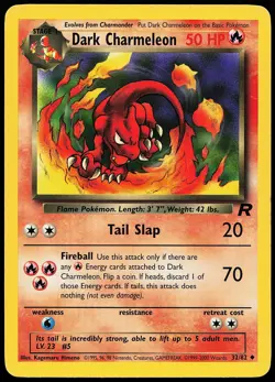 Dark Charmeleon 32/82 Uncommon Team Rocket Pokemon Card - Image 1