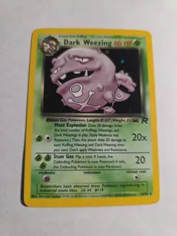 Pokemon TCG Dark Weezing Team Rocket 14/82 Holo Rare Clean No Scratches Look New - Image 1