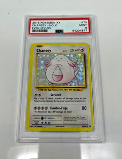 2016 Pokemon XY #70 Chansey- HOLO Evolutions MINT PSA 9 - Image 1