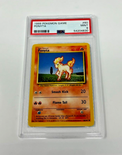 1999 Pokemon Game Base Set #60 PONYTA MINT PSA 9 - Image 1