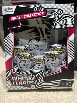 Pokemon TCG Scarlet and Violet White Flare and Black Bolt Binder Collection Both - Image 2