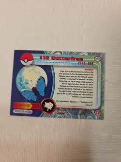 Pokemon 2000 Topps Chrome Butterfree #12 HP TV Series 1 Holo - Image 3