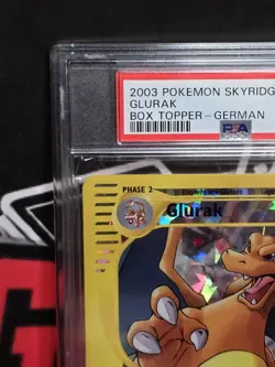 CRYSTAL CHARIZARD GLURAK BOX TOPPER POKEMON SKYRIDGE PSA 9 GERMAN - Image 2